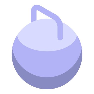 Jimnastik kettlebell simgesi, izometrik biçim