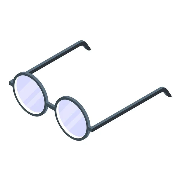 Icono de gafas de auditor, estilo isométrico — Vector de stock