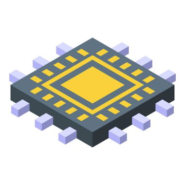 İşlemci uzaktan erişim simgesi, izometrik biçim