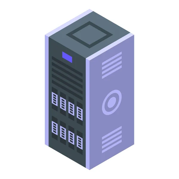 Authentication server icon, isometric style — Stock Vector