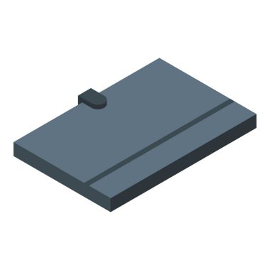 Kişisel defter depolama simgesi, izometrik biçim