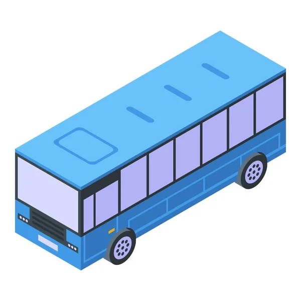 City bus icon, stil izometric — Vector de stoc
