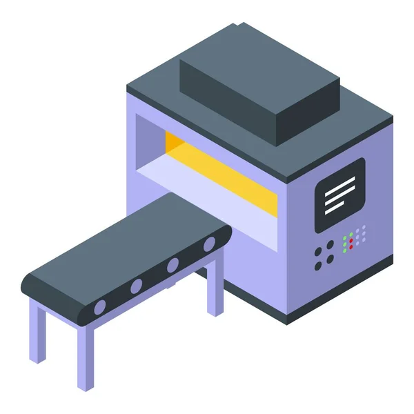 Pictogram metallurgie lijn, isometrische stijl — Stockvector