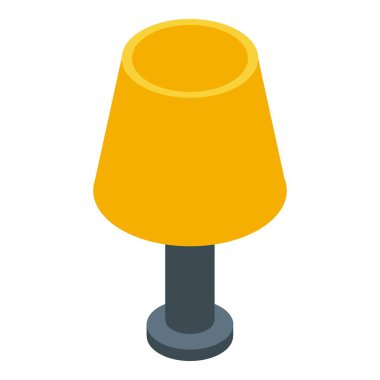 Masaüstü lambası simgesi, izometrik biçim