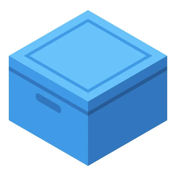 Objektet kontor box ikon, isometrisk stil — Stock vektor