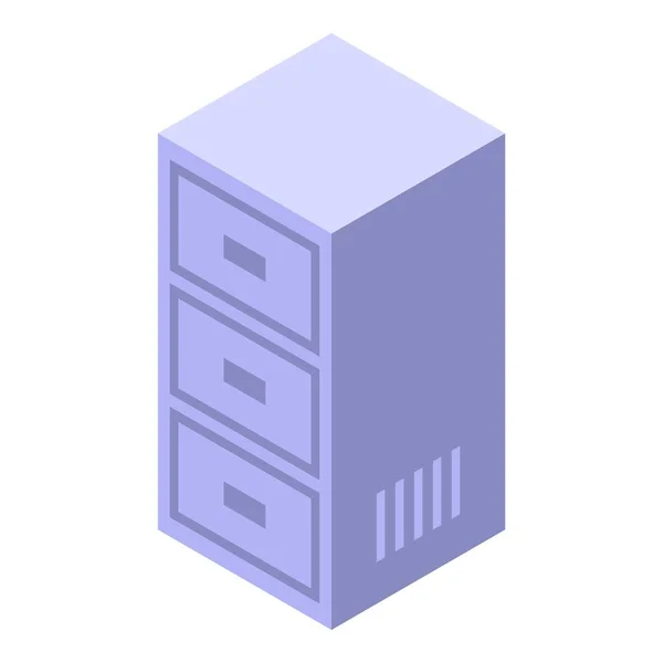 Lade ruimte organisatie icoon, isometrische stijl — Stockvector