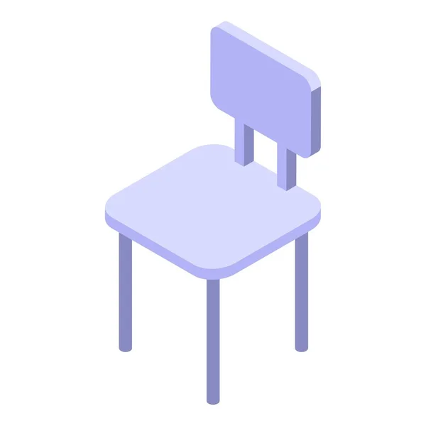 Ikona dřevěné dětské židle, izometrický styl — Stockový vektor