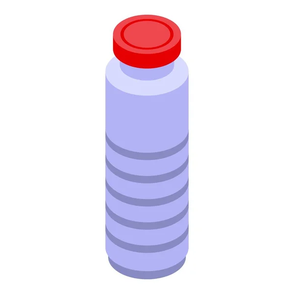 Icono de botella de yogur, estilo isométrico — Vector de stock