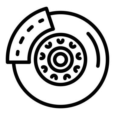 Araba fren diski simgesi, taslak biçimi