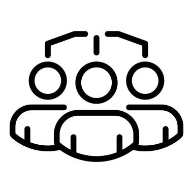 İnsan grup simgesi yeniden yapılandırılıyor, ana hat biçimi