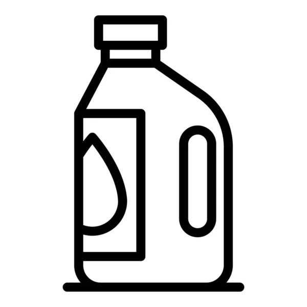 Icono de bote de aceite de coche, estilo de esquema — Vector de stock