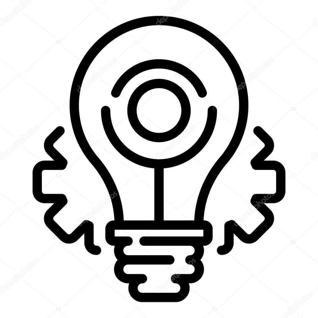 Restructuring idea icon, outline style