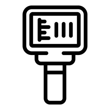 Isıtma termal görüntüleyici simgesi, özet biçimi