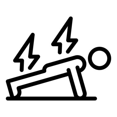 Erkek egzersiz simgesi, özet biçimi