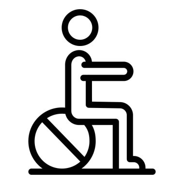 Fitness topu simgesi, taslak biçimi