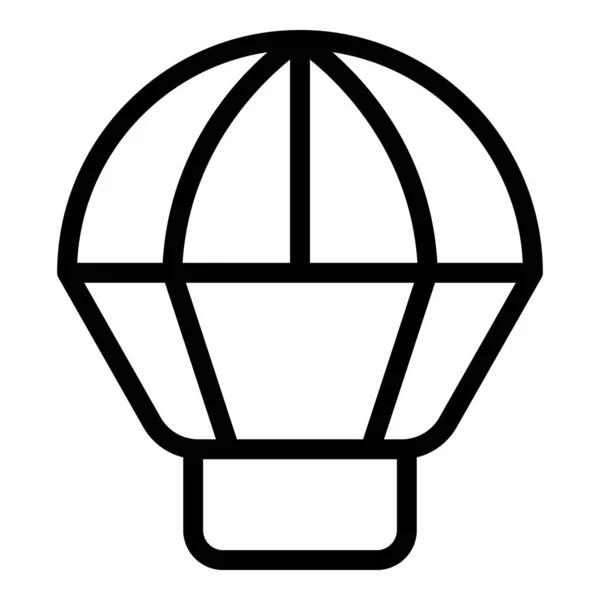 Icona del paracadute estremo, stile contorno — Vettoriale Stock