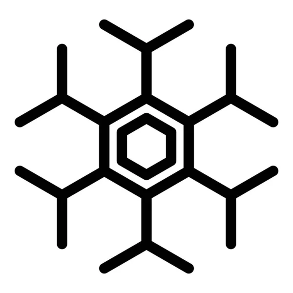 Hormoner celule ikon, kontur stil — Stock vektor