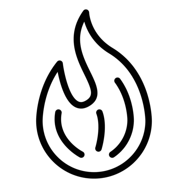 Brennende Stoffwechselsymbole, umrissener Stil — Stockvektor