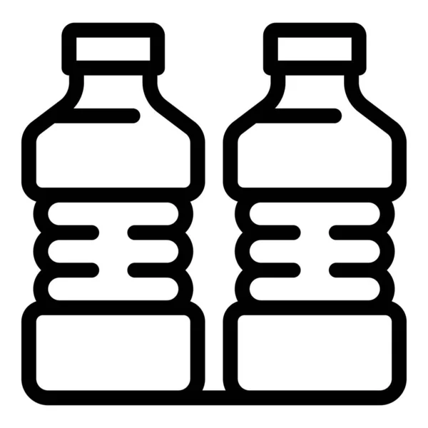 Ícone de garrafas de água, estilo esboço —  Vetores de Stock