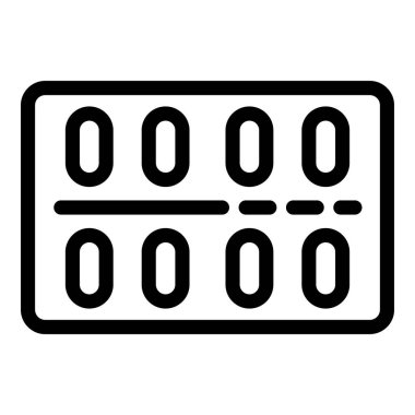 Hapları paket simgesi, taslak biçimi