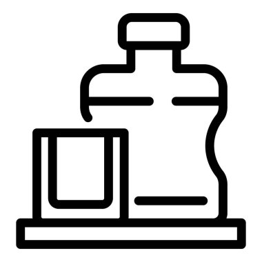 Viski şişesi simgesi, taslak biçimi