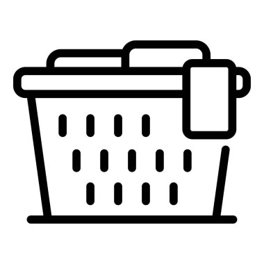 Kıyafet sepeti simgesi, taslak biçimi