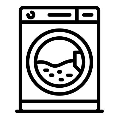 Çamaşır makinesi simgesi, özet biçimi