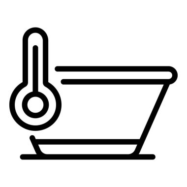 Sıcak çamaşır ikonu, taslak biçimi