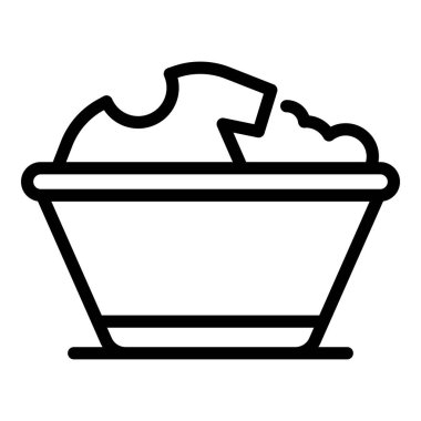 Kıyafet havzası simgesi, taslak biçimi