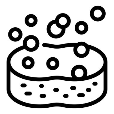 Banyo süngeri simgesi, özet biçimi