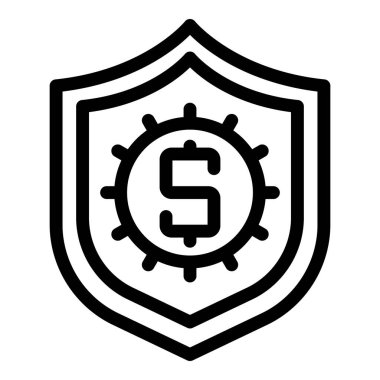 Korunan para simgesi, özet biçimi