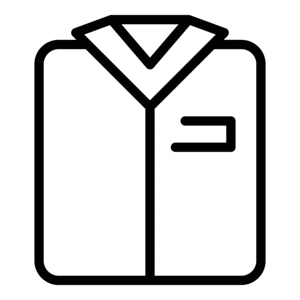 깨끗 한 셔츠 아이콘, 골자 스타일 — 스톡 벡터