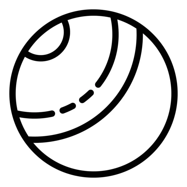 Иконка мяча, стиль контура — стоковый вектор