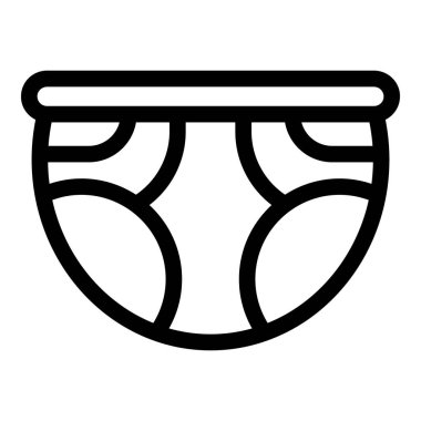 Çocuk bezi simgesi, taslak biçimi