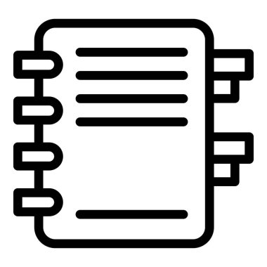 Gündem kitabı simgesi, özet biçimi