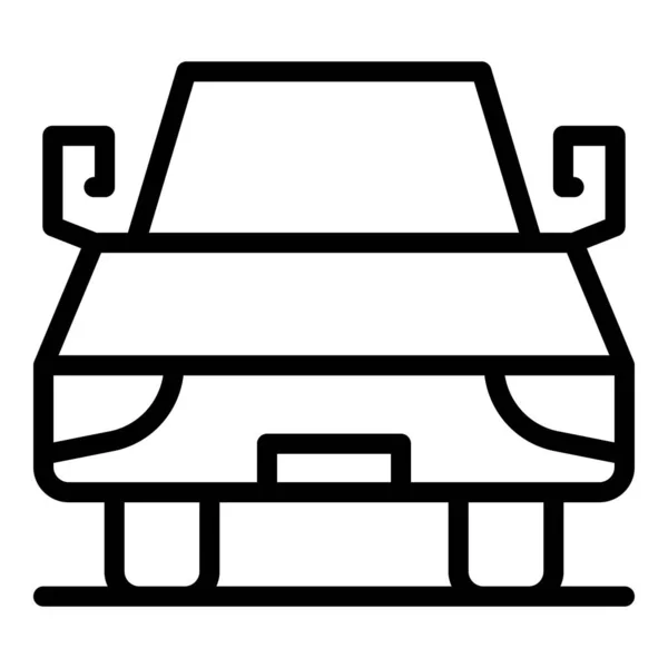 Autó gép ikon, körvonalazott stílus — Stock Vector