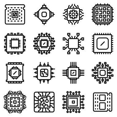 İşlemci simgeleri ayarlandı, özet biçimi