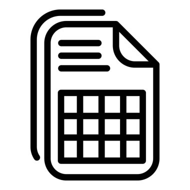 Kontrol listesi dosya simgesi, özet biçimi