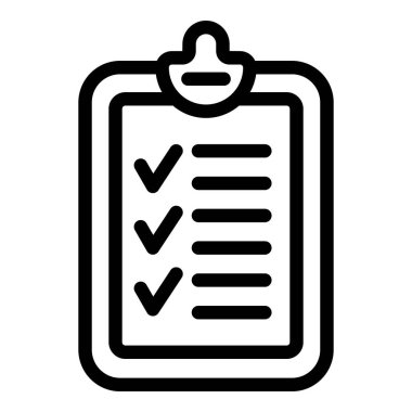 Kontrol listesi rapor simgesi, özet biçimi