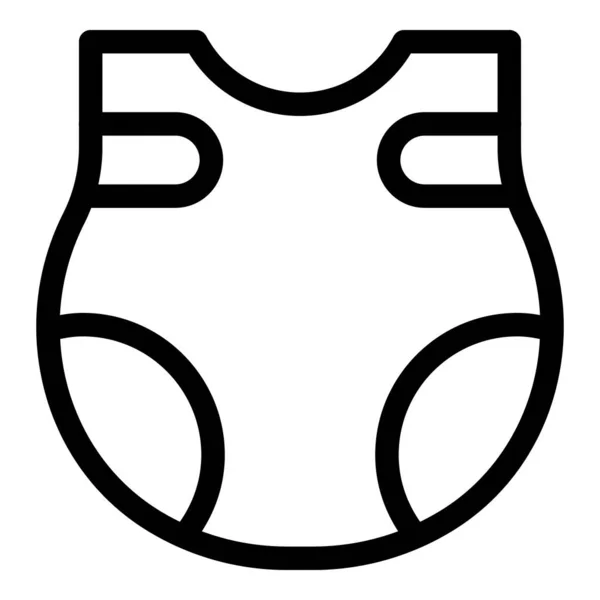 Icona per pannolini asciutti, stile contorno — Vettoriale Stock