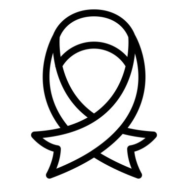 Kadın güçlendirme kurdele simgesi, taslak biçimi