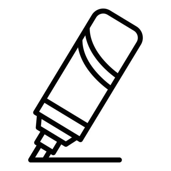 Icono de marcador educativo inclusivo, estilo de esquema — Vector de stock