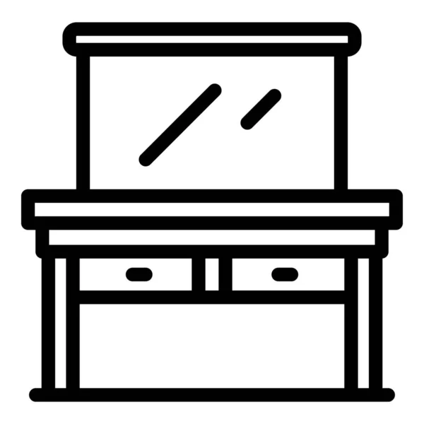 Icono de muebles de vestidor, estilo de esquema — Vector de stock