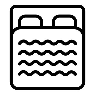 Yatak odası simgesi, taslak biçimi