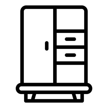 Yatak odası kostüm simgesi, taslak biçimi