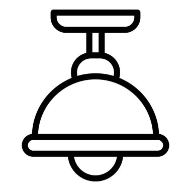 Yatak odası lambası simgesi, taslak biçimi