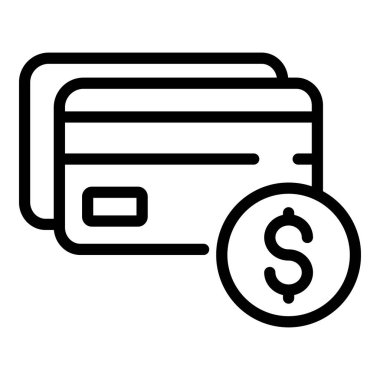 Kredi kartı harçlığı simgesi, özet biçimi