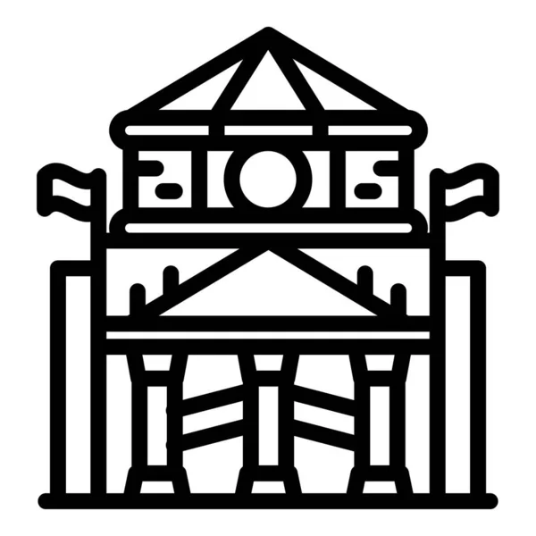 Ikona Parlamentu, styl osnovy — Stockový vektor