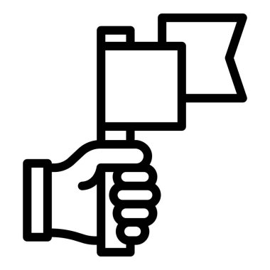 Seyahat kılavuzu bayrağı simgesi, özet biçimi