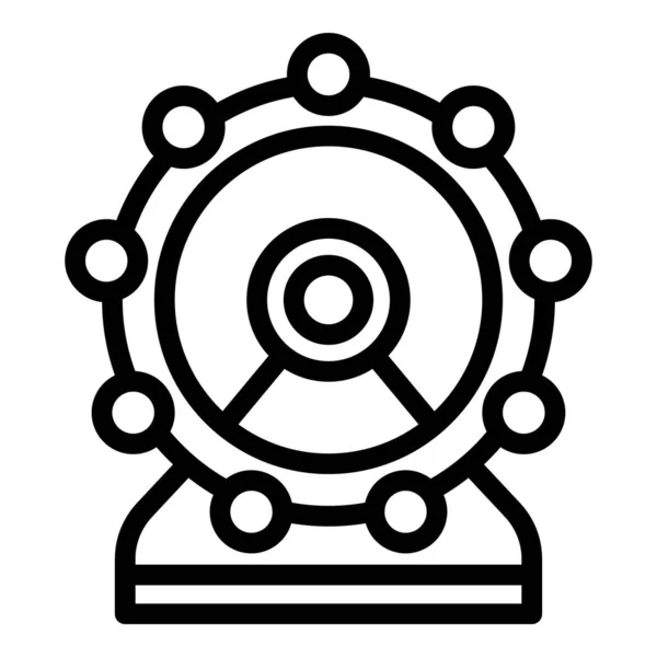 Ікона колеса Ферріса. — стоковий вектор